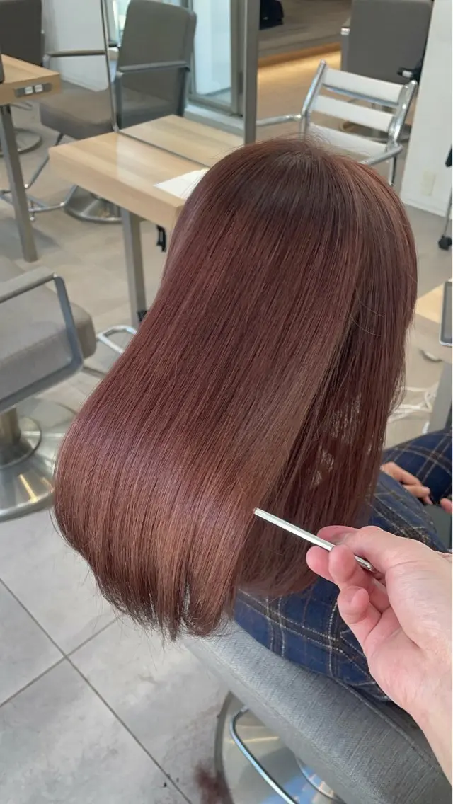 セミロング カラー 髪質改善 ✨髪質改善✨美髪 矯正🫧小泉のヘアスタイル