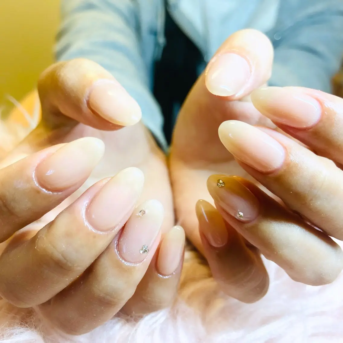 ネイル ジェルネイル シンプルネイル HandSnail 座間自宅ネイルサロンのネイルデザイン