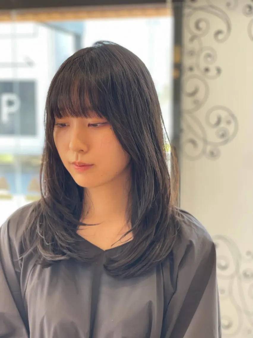 セミロング レイヤーカット 🇰🇷韓国ヘア/ 山本瑞己のヘアスタイル