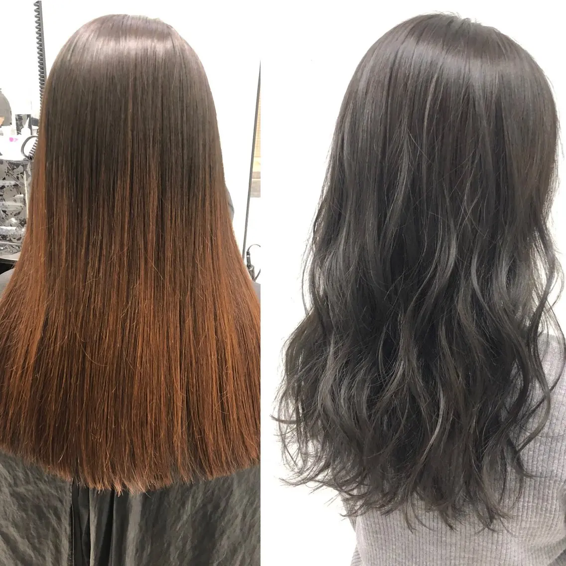 カラー カット ヘアカラー トリートメント 💖ブリーチなし透明 感💖ASAHIのヘアスタイル