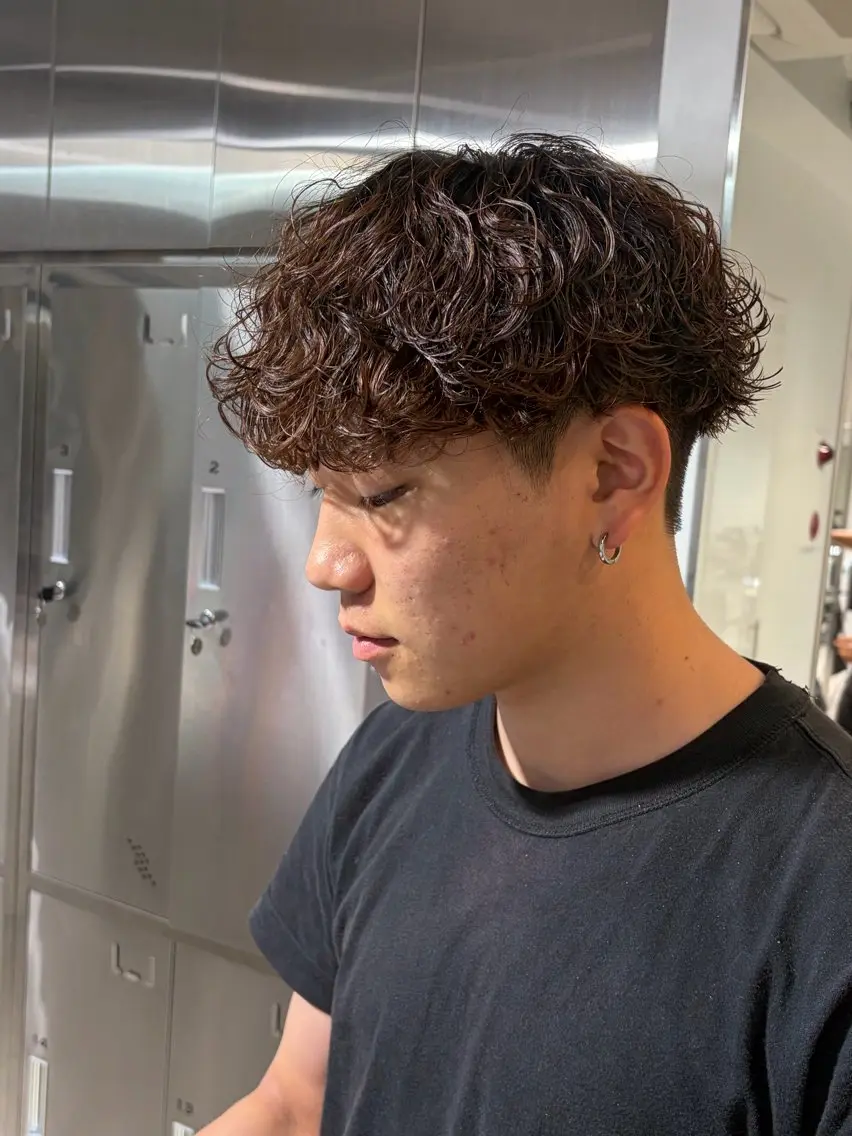 パーマ メンズ メンズパーマ 波巻きパーマ カット パーマ fifth札幌 遠藤 煌弥のヘアスタイル