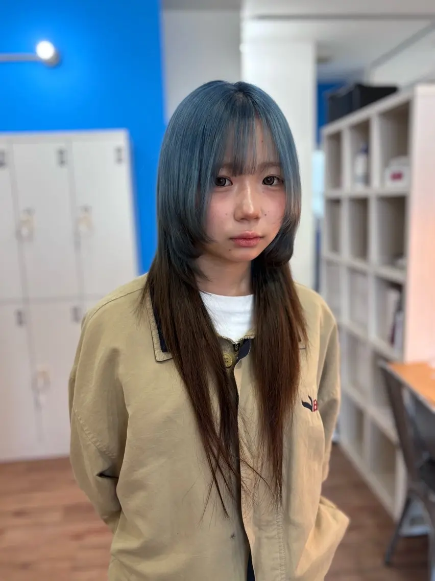 ロング カラー カット ヘアカラー 永井大樹✨ 透明感カラー✨のヘアスタイル