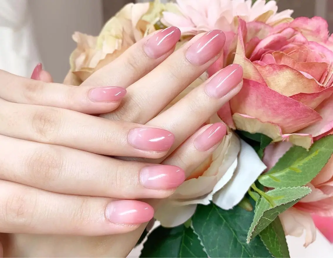 ネイル ハート ニュアンスネイル Lilas Nailのネイルデザイン