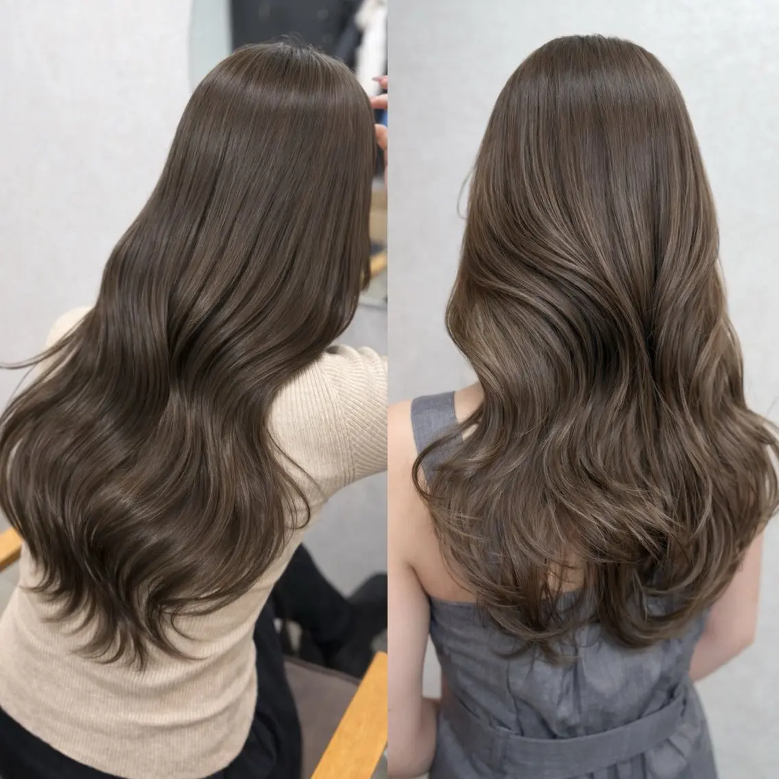 カット+ブリーチなしダブルカラー+トリートメントの写真