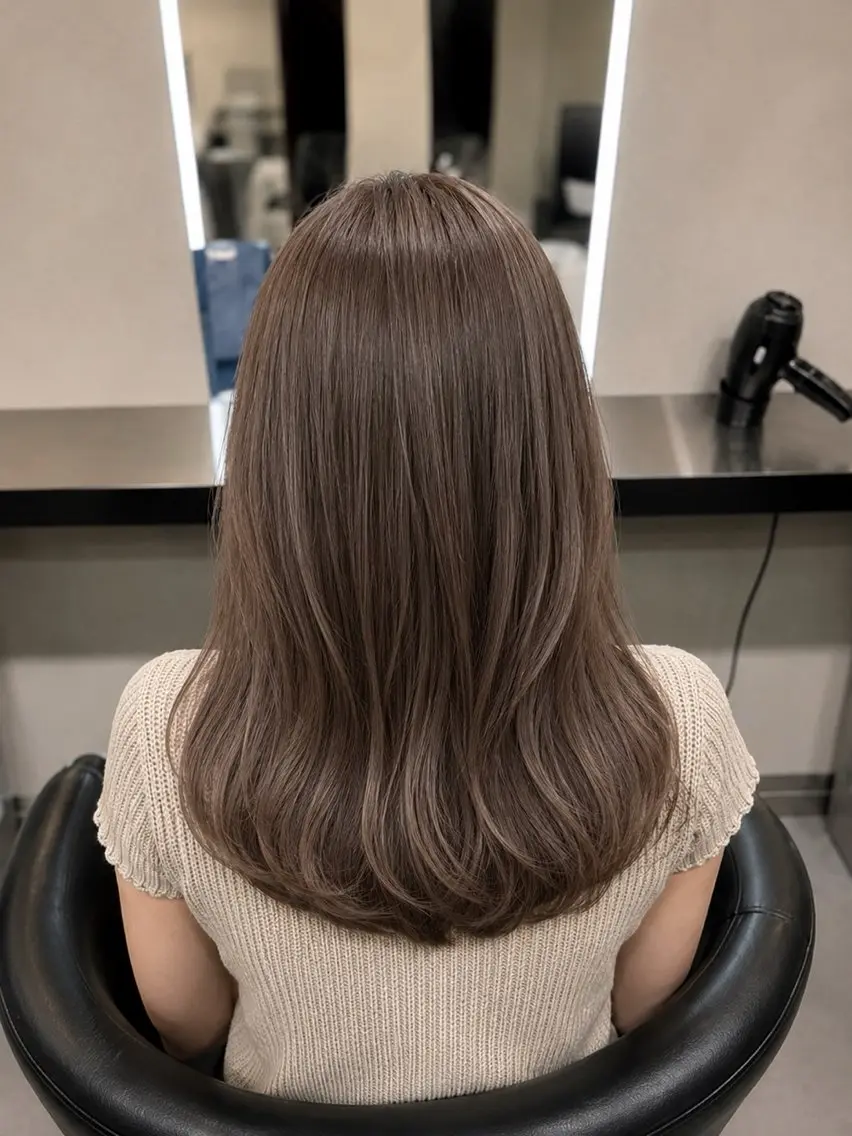 ミディアム カラー ブラウンカラー トリートメント 🌈ウルトワ水素 髪質改善naru🌈のヘアスタイル