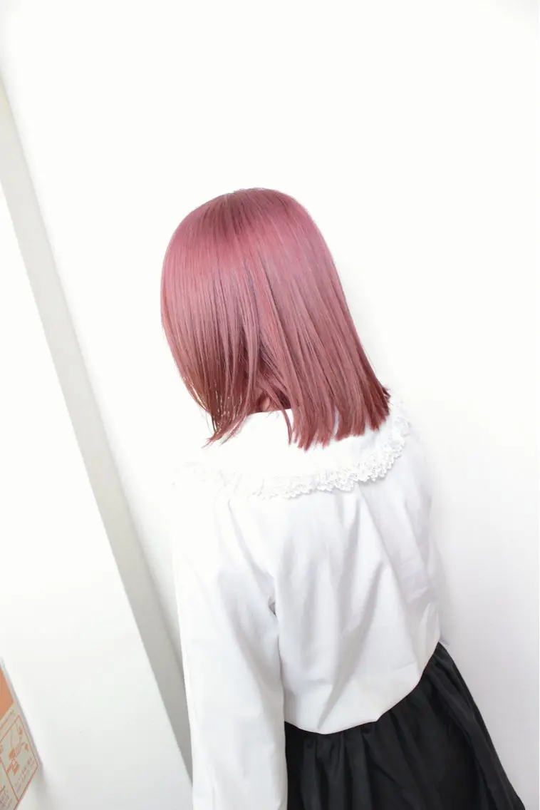 ミディアム カラー ブリーチ ピンクカラー ヘアカラー 土居 正季のヘアスタイル