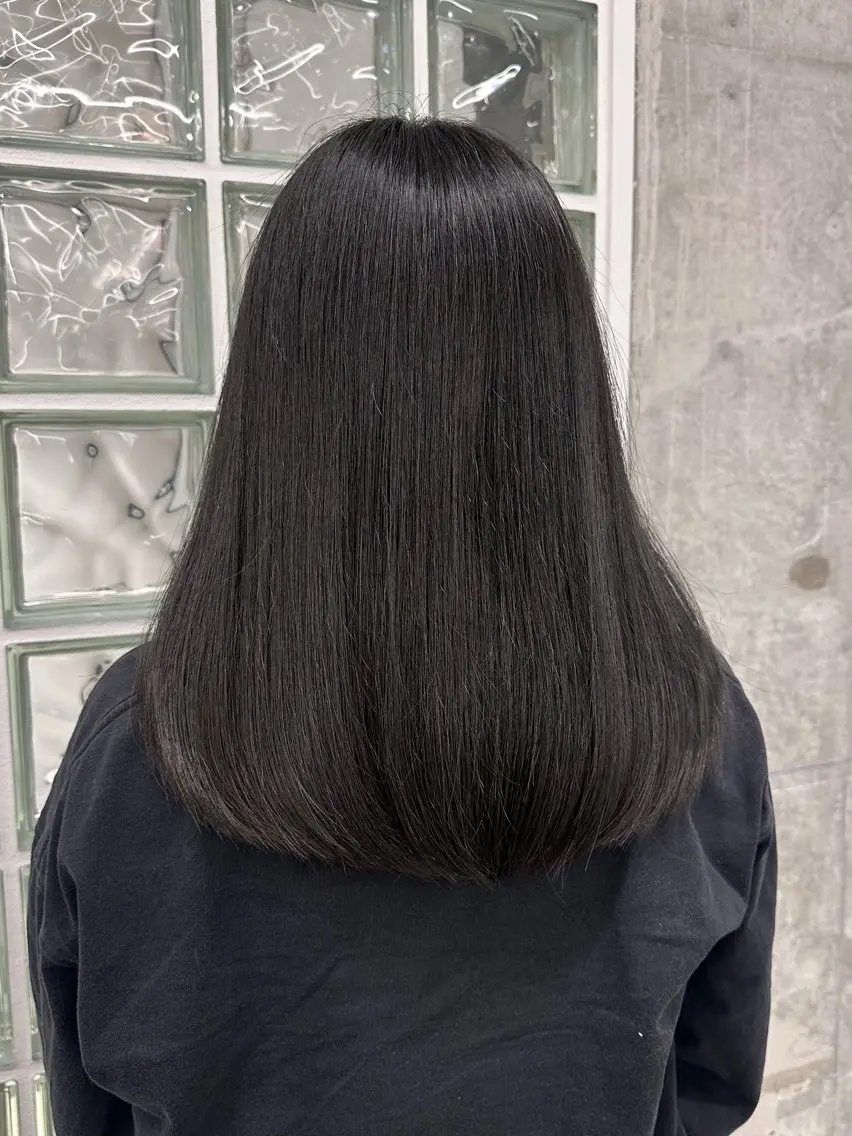 カラー ヘアカラー トリートメント ヘアセット 秋永 鈴のヘアスタイル