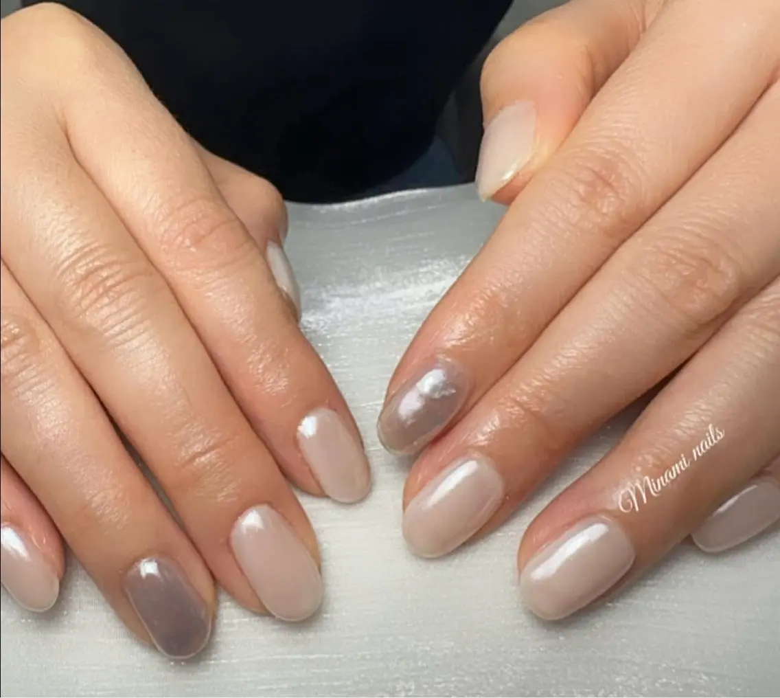 ネイル アートネイル ガーリー キラキラネイル 韓国ネイル マグネットネイル ハンドネイル Minami Nailsのネイルデザイン