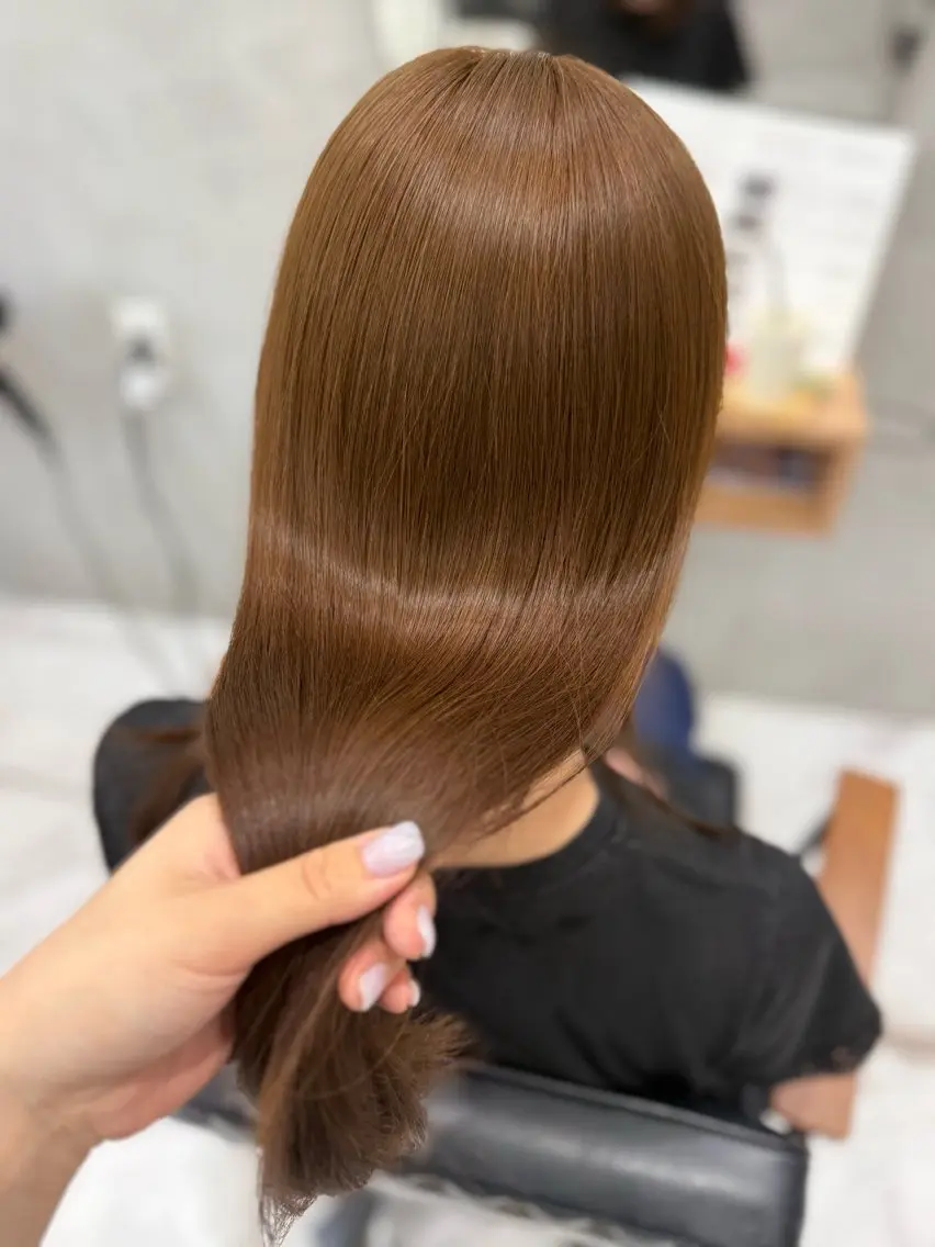 ロング カラー ブリーチ ブリーチなしカラー トリートメント カット ヘアカラー 透け感color/ SUのヘアスタイル