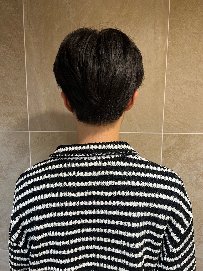 メンズ センターパート メンズハイライト メンズ韓国風 メンズパーマ 刈り上げ カット トリートメント ✨men's特化 kyousukeのヘアスタイル