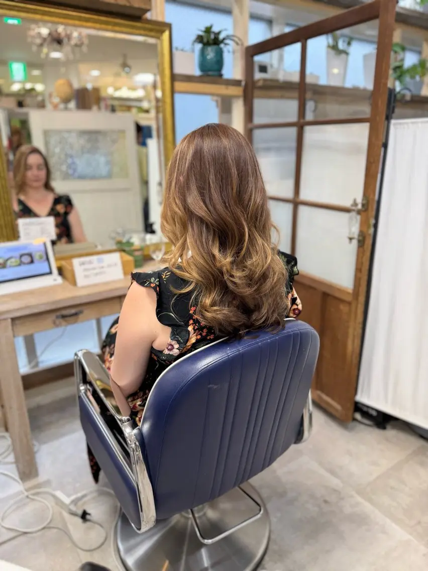 ロング ロングレイヤー レイヤーカット ロング カット 仲田 大記のヘアスタイル