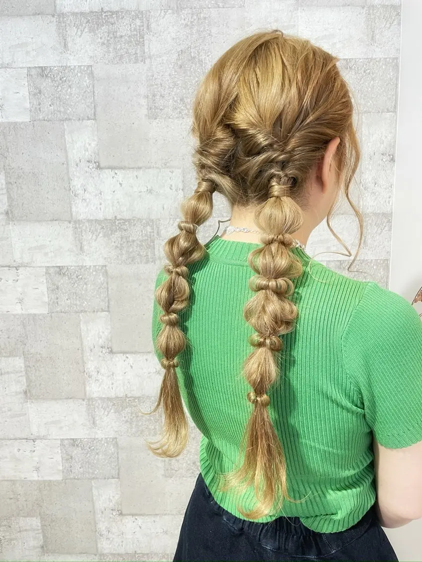 ロング ヘアアレンジ 菅野 凪紗のヘアスタイル