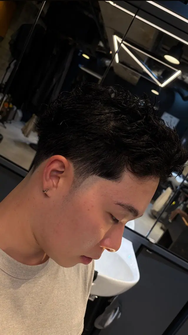 ショート パーマ 坂野 徹のヘアスタイル