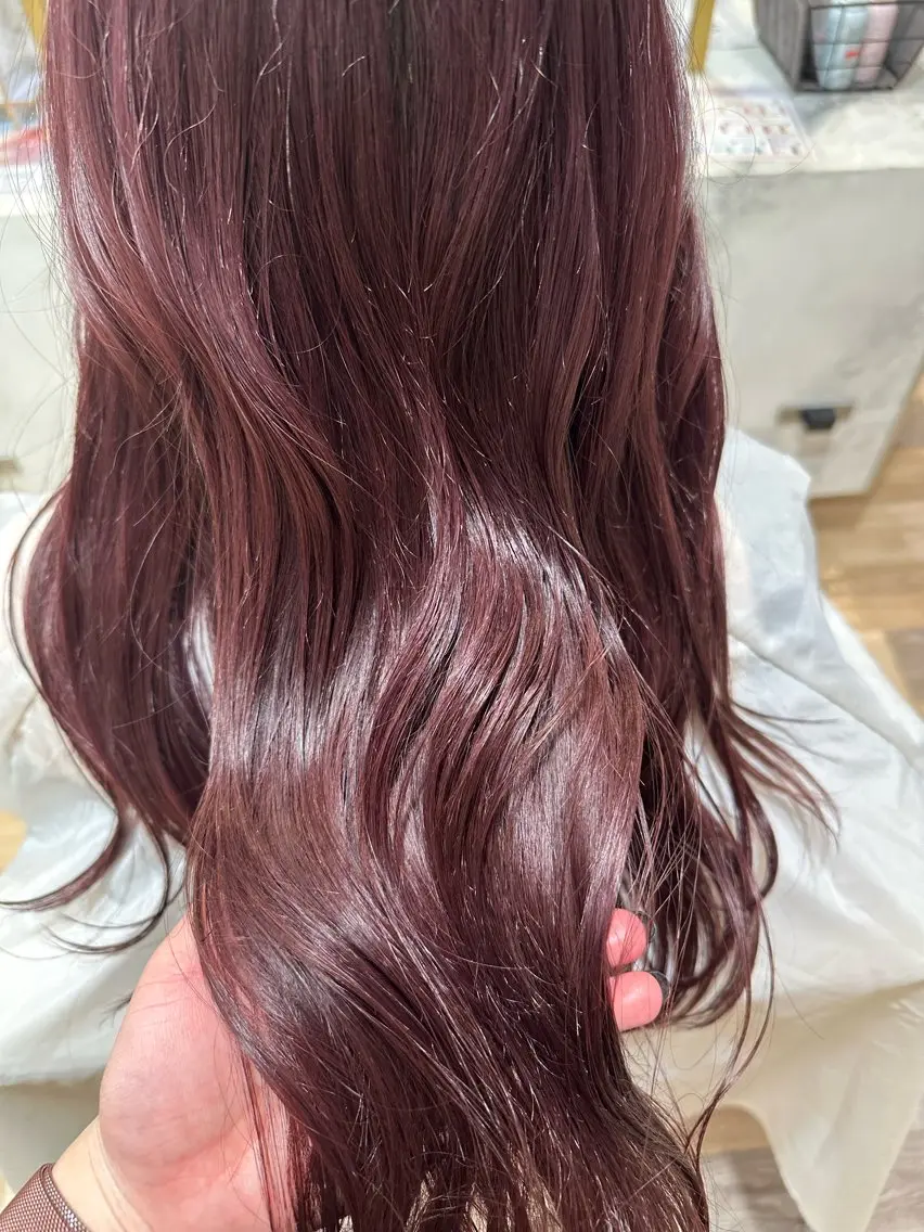ロング カラー 畑中 夢のヘアスタイル
