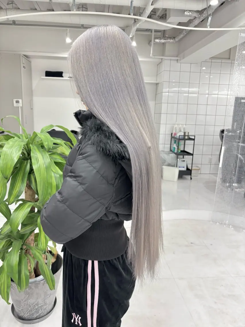 ロング カラー カット ヘアカラー トリートメント ヘアセット 🎗副店長/井上 竜 ブリーチ指名No.1のヘアスタイル