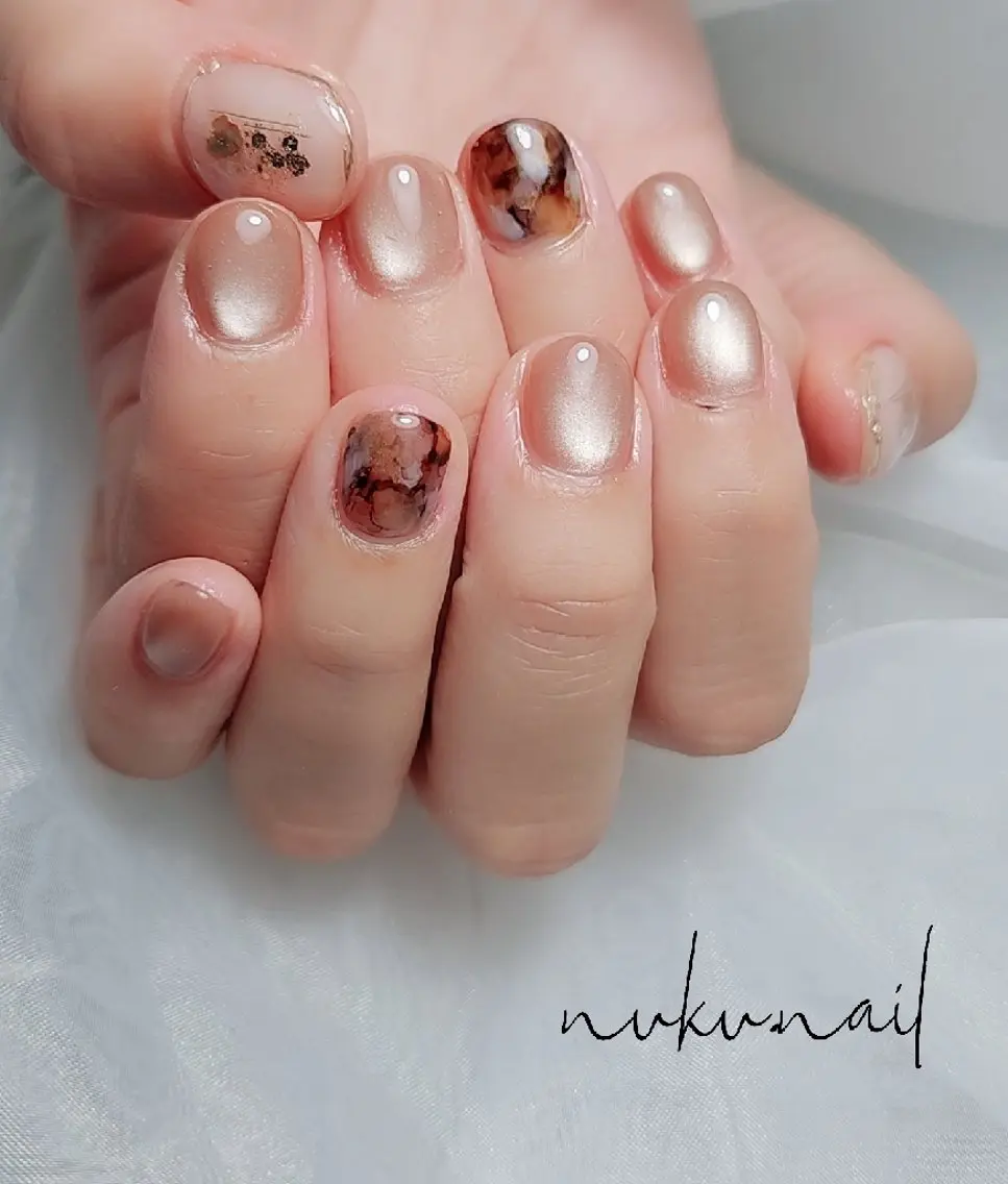 ネイル シンプルネイル nuku.nail 　namiのネイルデザイン
