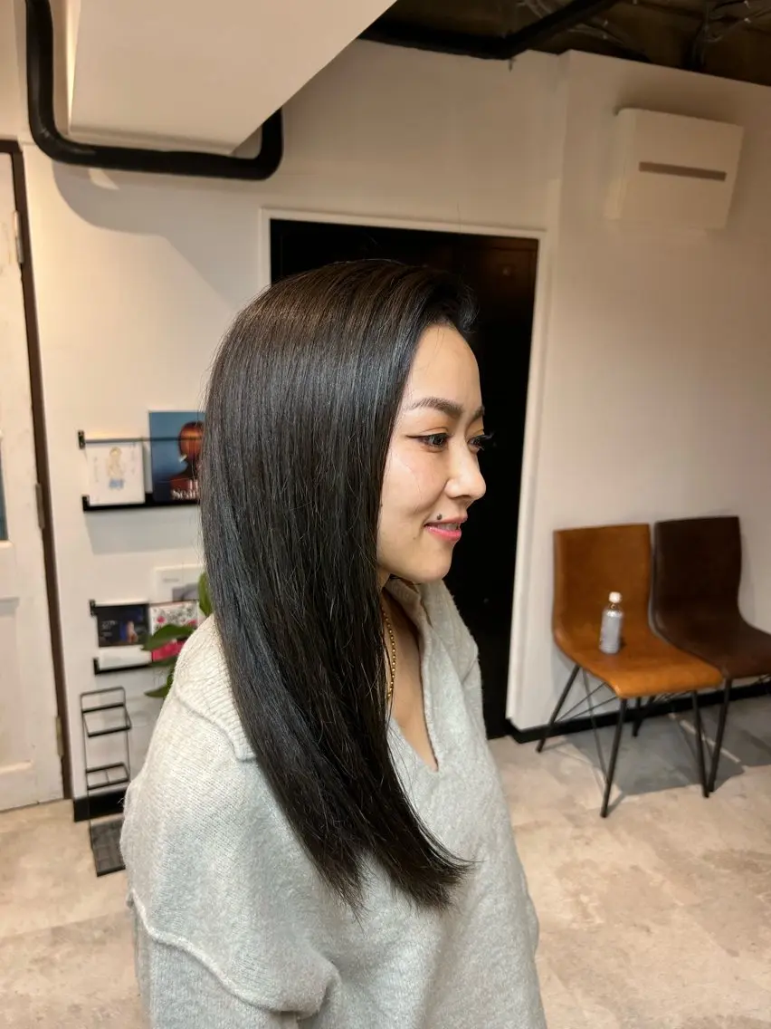 ロング カラー ヘアカラー トリートメント 相澤 拳のヘアスタイル
