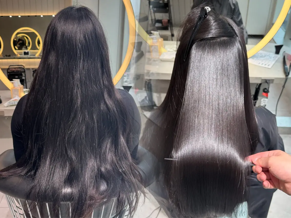 ロング カット 縮毛矯正 トリートメント レイヤー/縮毛矯正 マスター✨️タケルのヘアスタイル