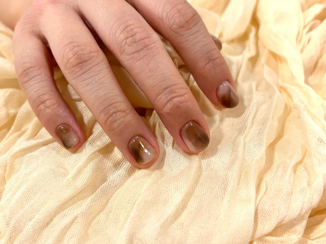 ネイル ジェルネイル ニュアンスネイル パラジェル Lino中目黒 🎀 パラジェルのネイルデザイン