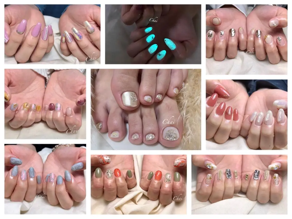 ネイル クリアネイル ニュアンスネイル ワンカラーネイル chai nail & eye📍鶴橋のネイルデザイン