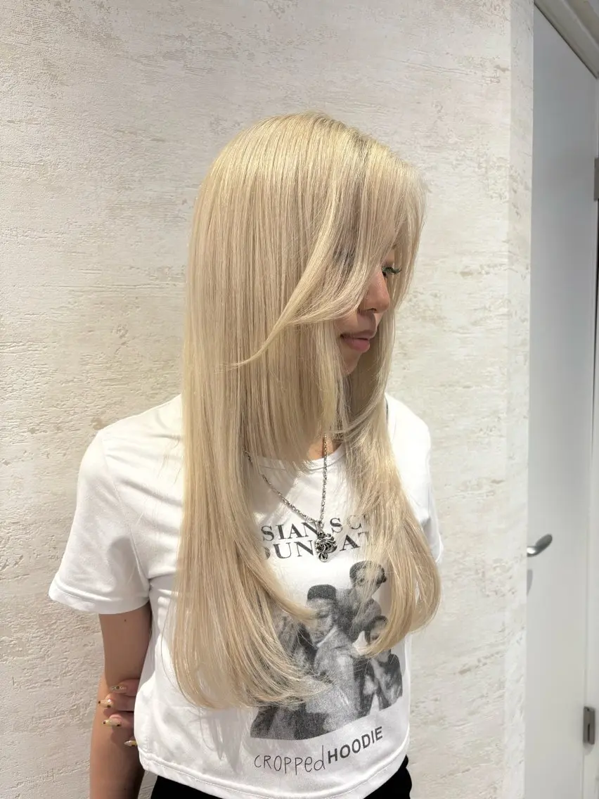 ミディアム 顔まわりレイヤー 顔周りカット レイヤーカット カットモデル募集中 🌺Noa🌺のヘアスタイル
