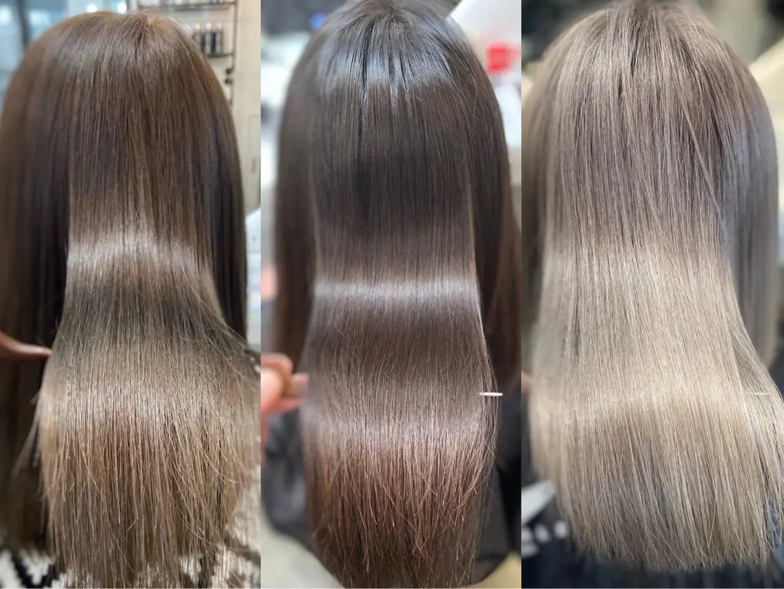 ミディアム 髪質改善 トリートメント 縮毛矯正 トリートメント WHALE hair × beautyのヘアスタイル