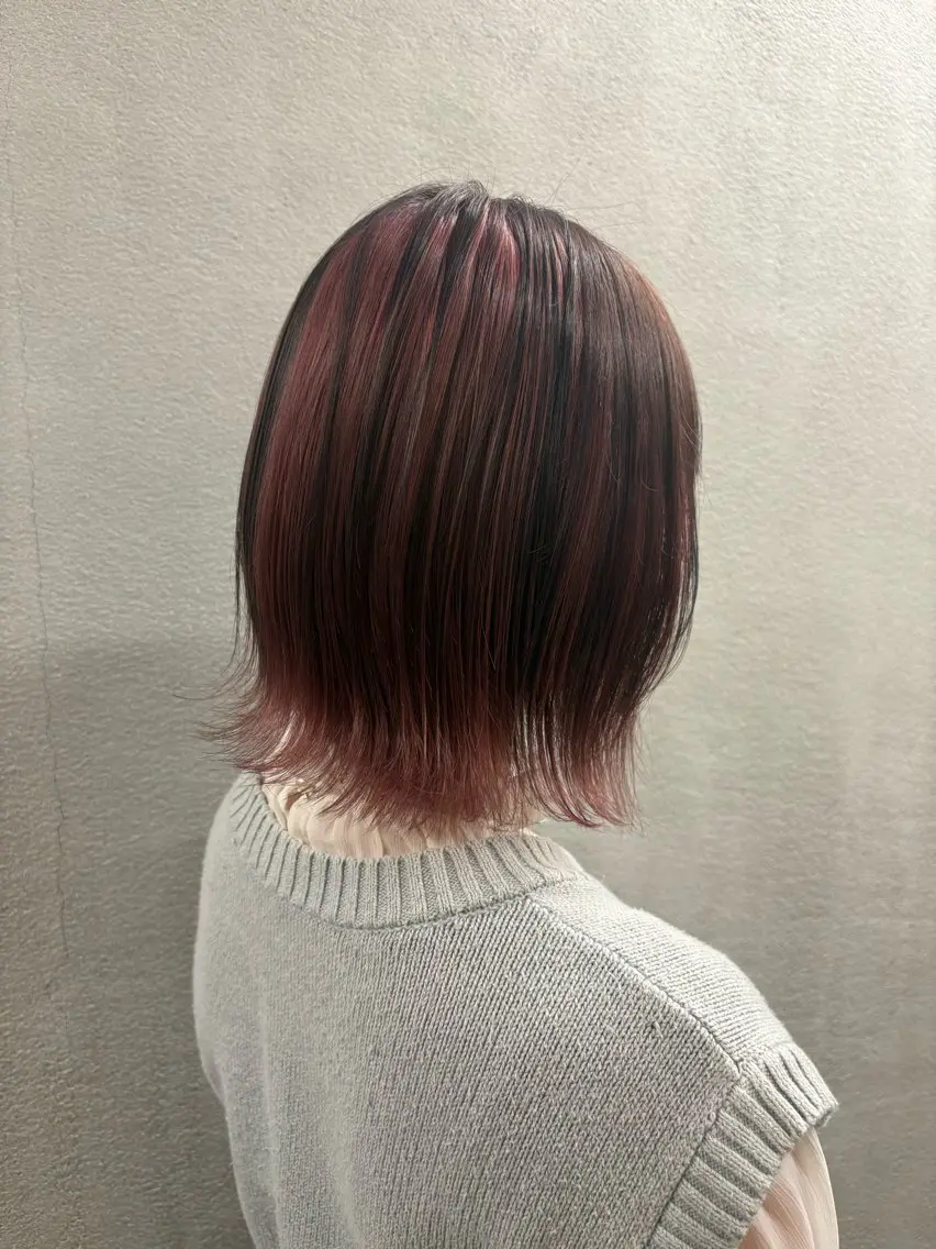 ショート カラー ヘアカラー 🍒Ayana🍒 艶カラー🍒のヘアスタイル