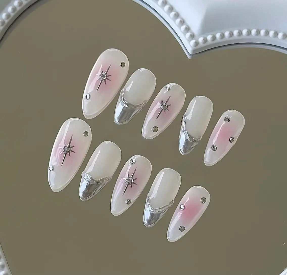 ネイル 長さ出し フレンチネイル グラデーション 卒業式 マグネットネイル Sora nail 長さ出し専門店のネイルデザイン