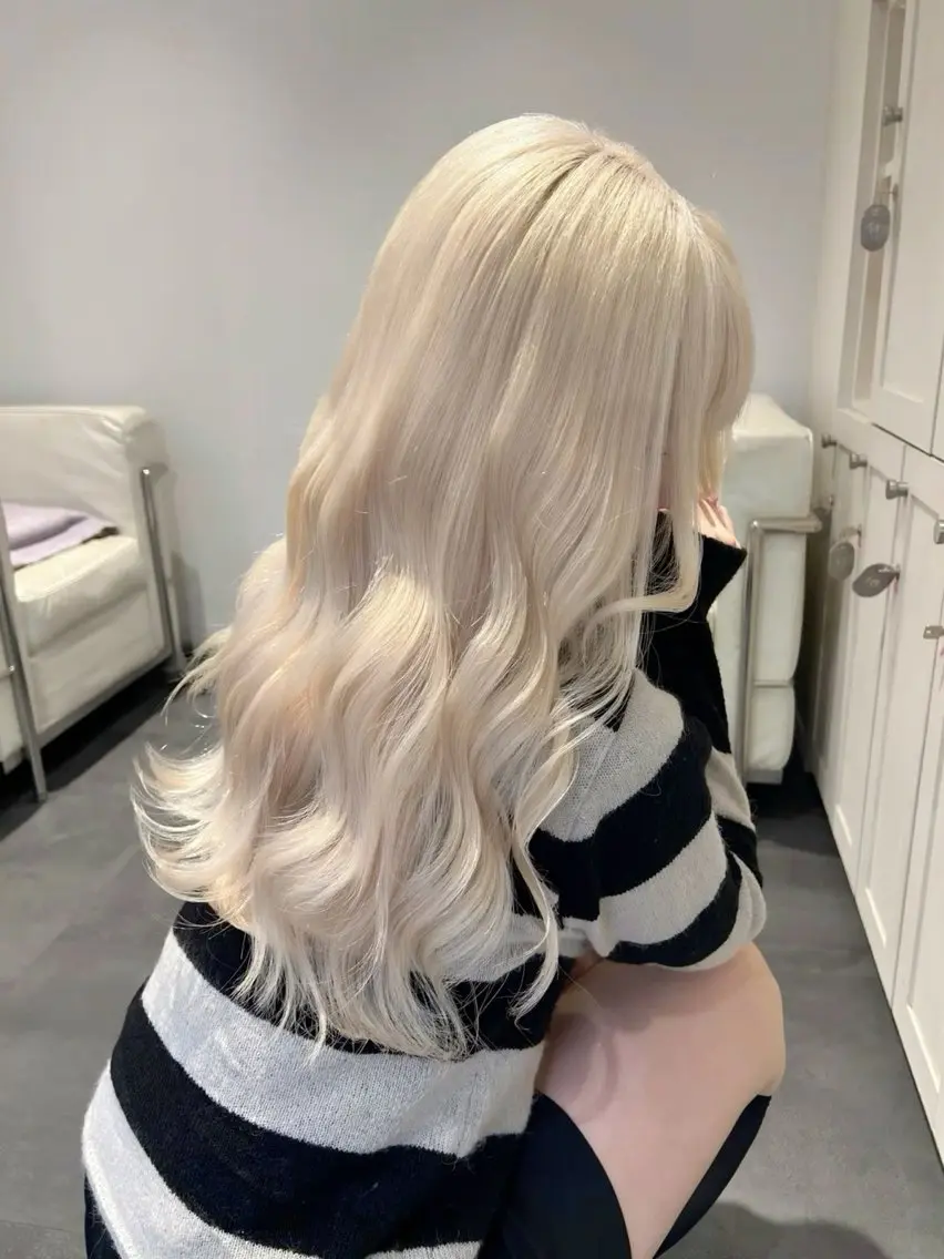 ロング カット ヘアカラー トリートメント ✨ ラフィス川崎✨ しゅけ髪質改善カラーのヘアスタイル
