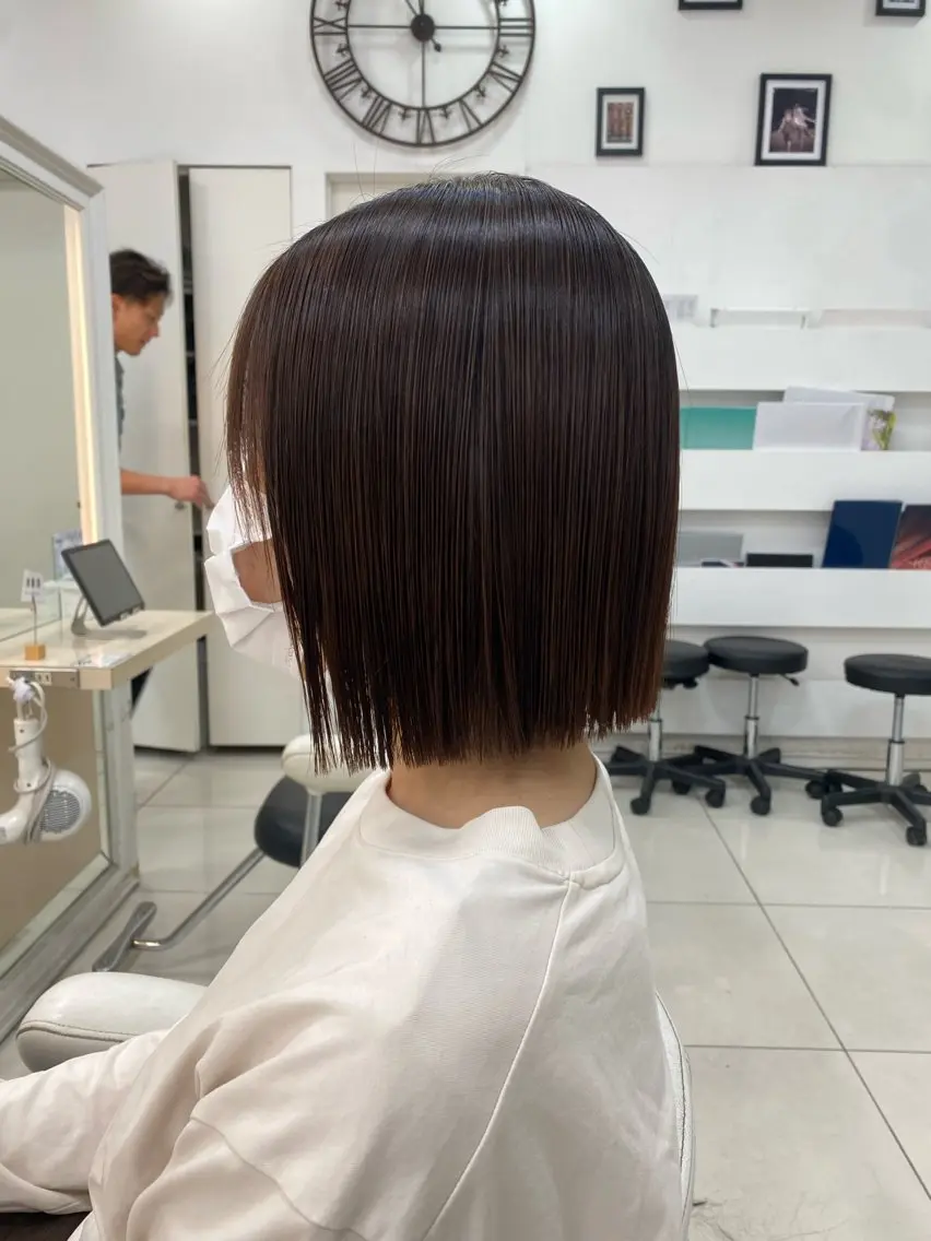 ミディアム 縮毛矯正 トリートメント 🌼上水流 彩乃🌼のヘアスタイル