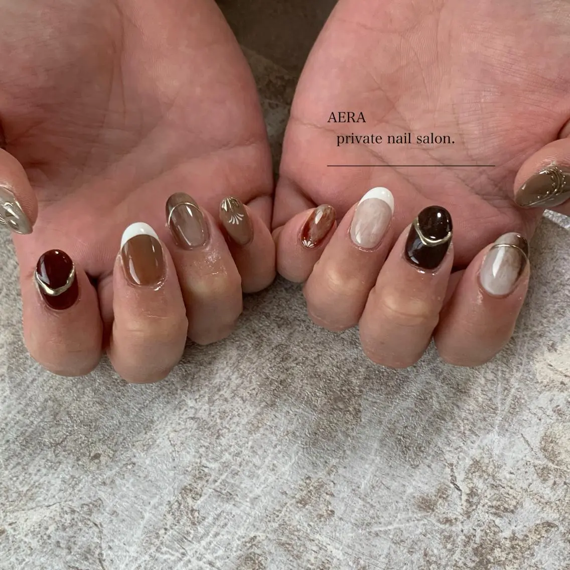 ネイル AERA nail shino🐱⸝꙳のネイルデザイン