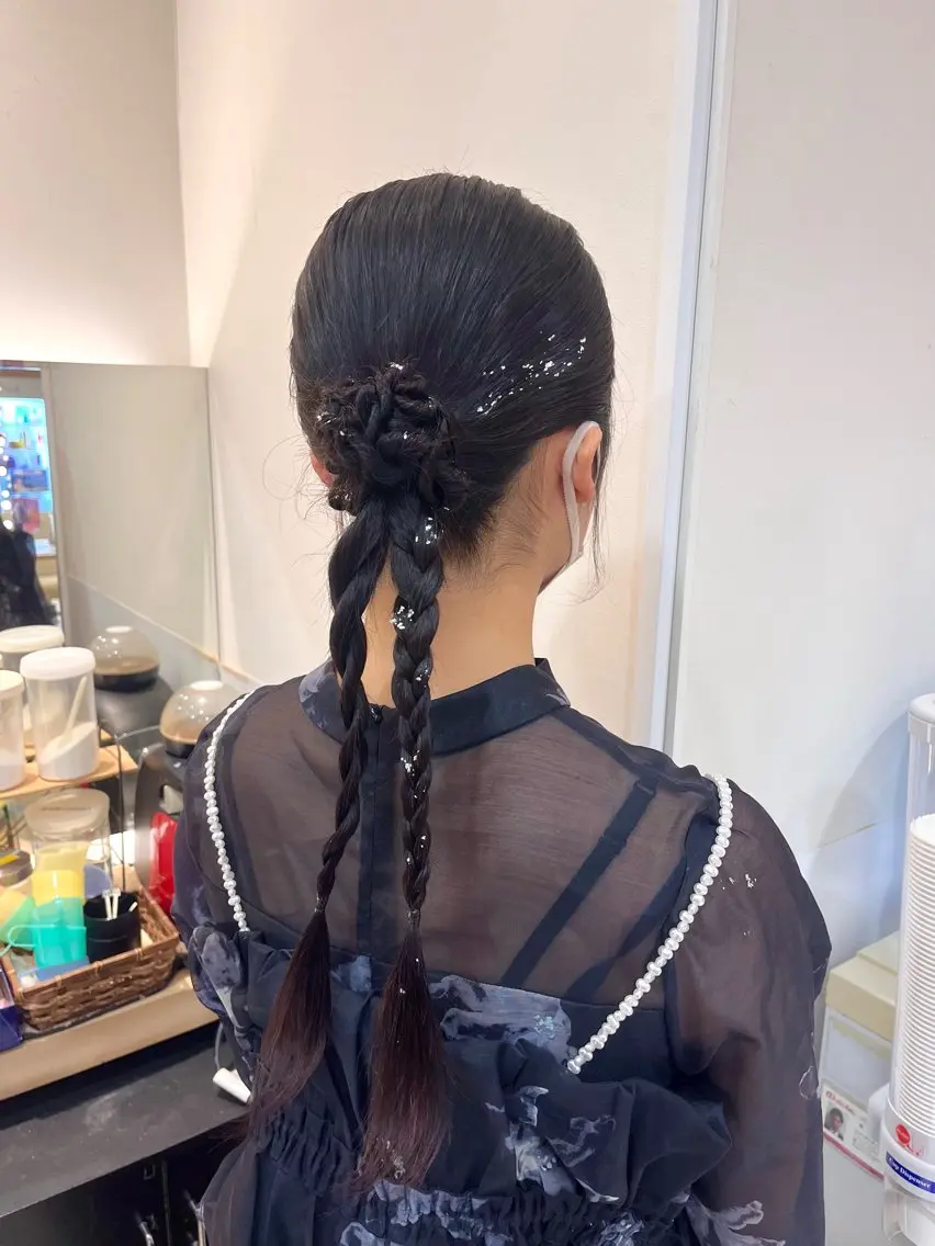 ロング ヘアアレンジ ヘアセット 暖色カラー💖/ アレンジ🎀/YUIのヘアスタイル