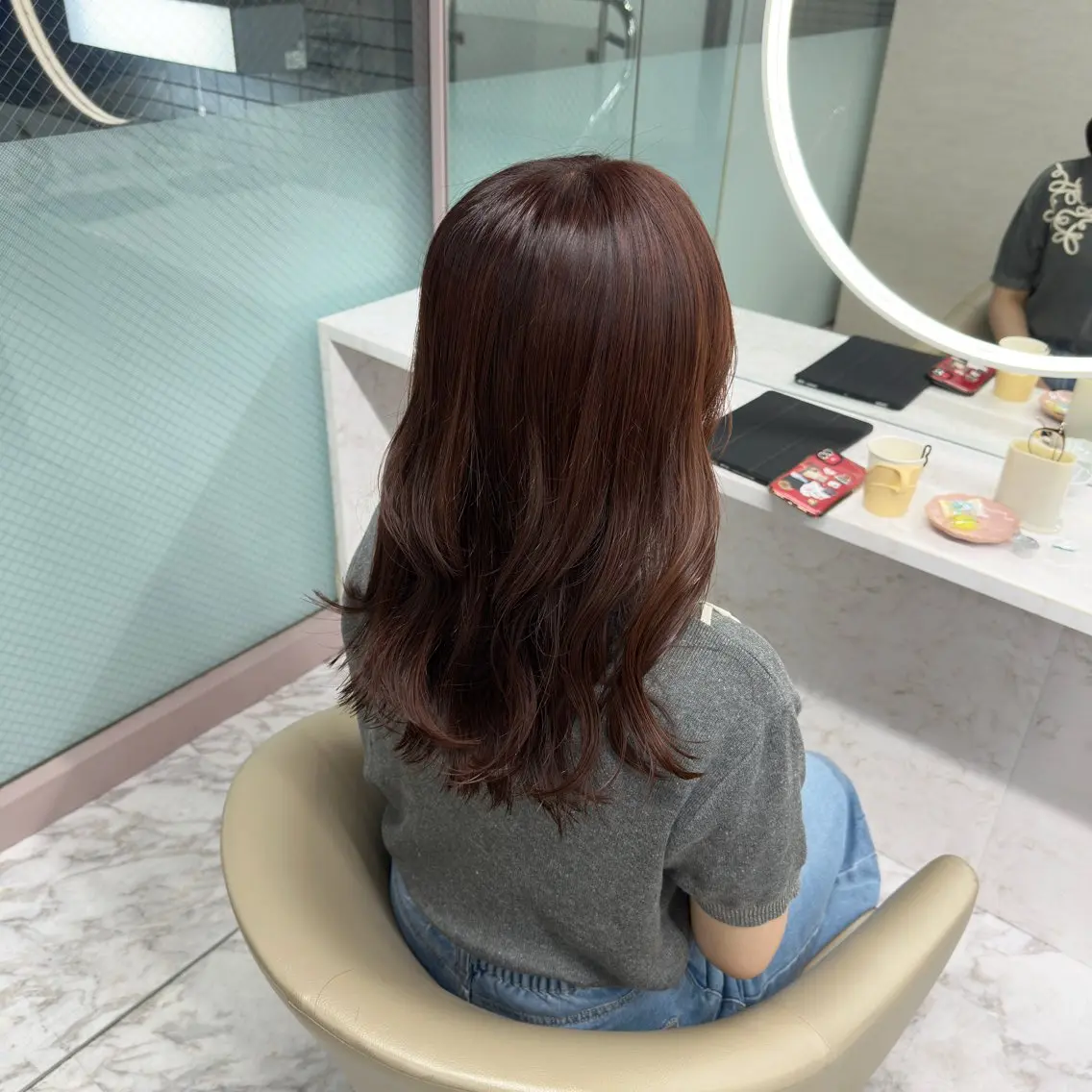セミロング ヘアカラー PINQ byangelicaのヘアスタイル