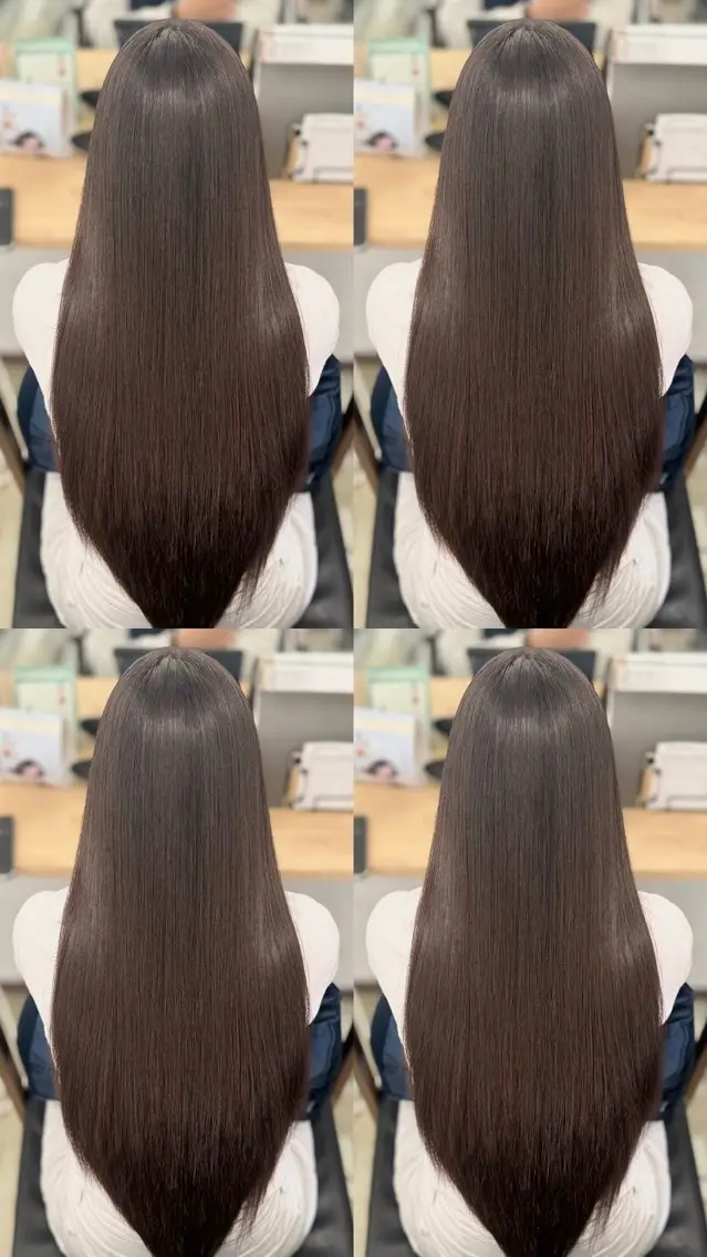 ロング 縮毛矯正 トリートメント 髪質改善🪽 森川☜⁠ ☜⁠ のヘアスタイル