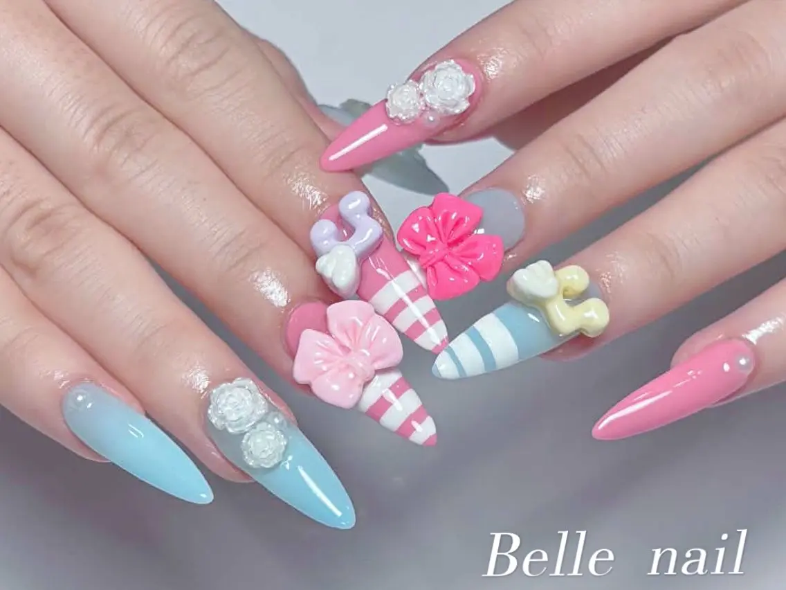 ネイル アニマル柄 べっ甲ネイル ボルドー ブラウン ジェルネイル ハンドネイル Belle Nail Salonのネイルデザイン