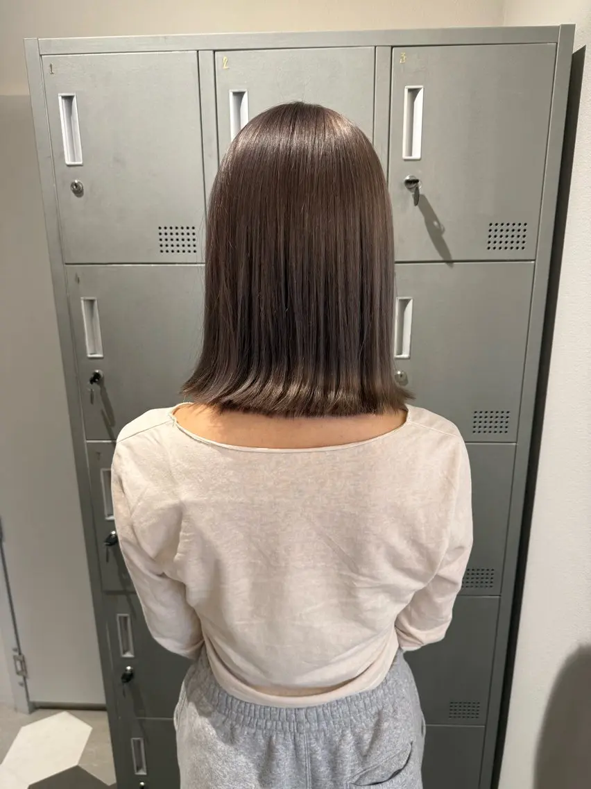 ミディアム カラー ヘアカラー トリートメント ブリーチ/アレンジ 天満/chihiroのヘアスタイル