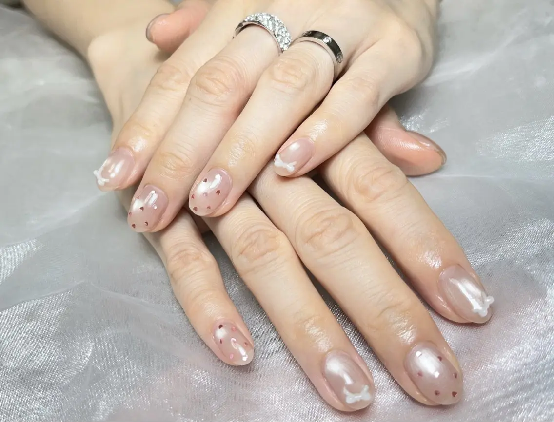 ネイル オーロラネイル チークネイル フットネイル フレンチネイル ジェルネイル ハンドネイル ハンドケア NEW NAIL💞 yuki🔥のネイルデザイン