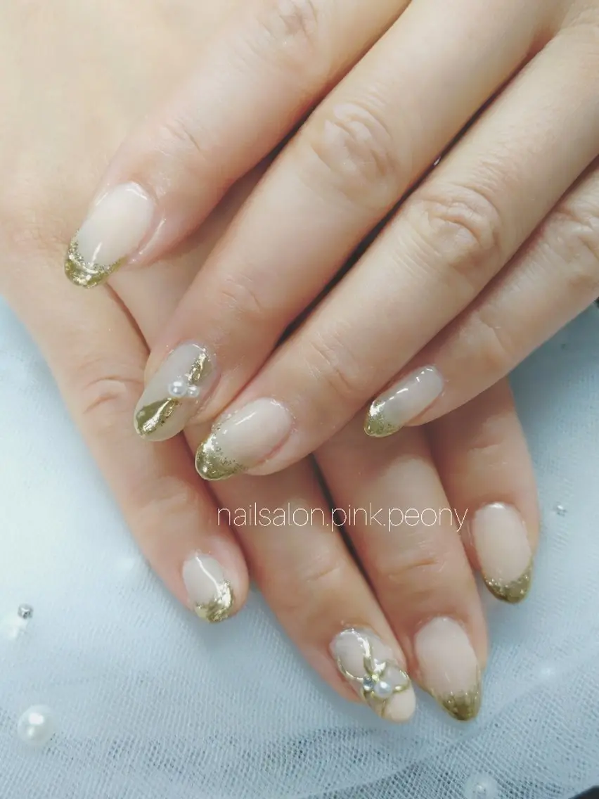 ネイル PINK PEONY    AMIのネイルデザイン