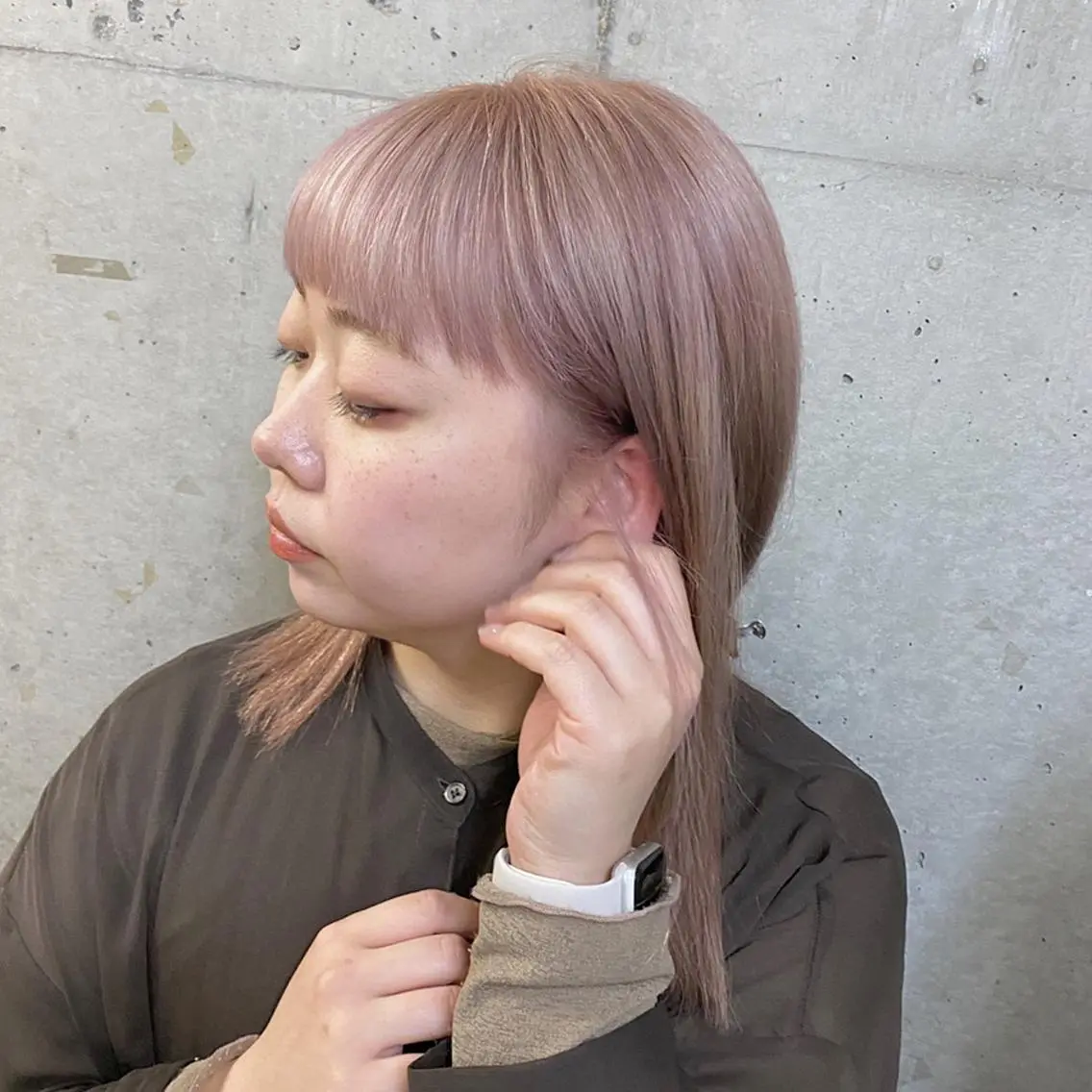ミディアム ショートヘアとカラー の専門家/もりしーのヘアスタイル