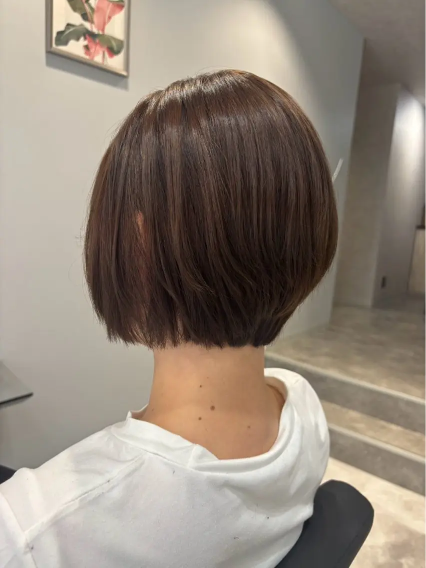 ショート ショートボブ ボブ レイヤーカット ショートヘア カット RurFe MINAEのヘアスタイル