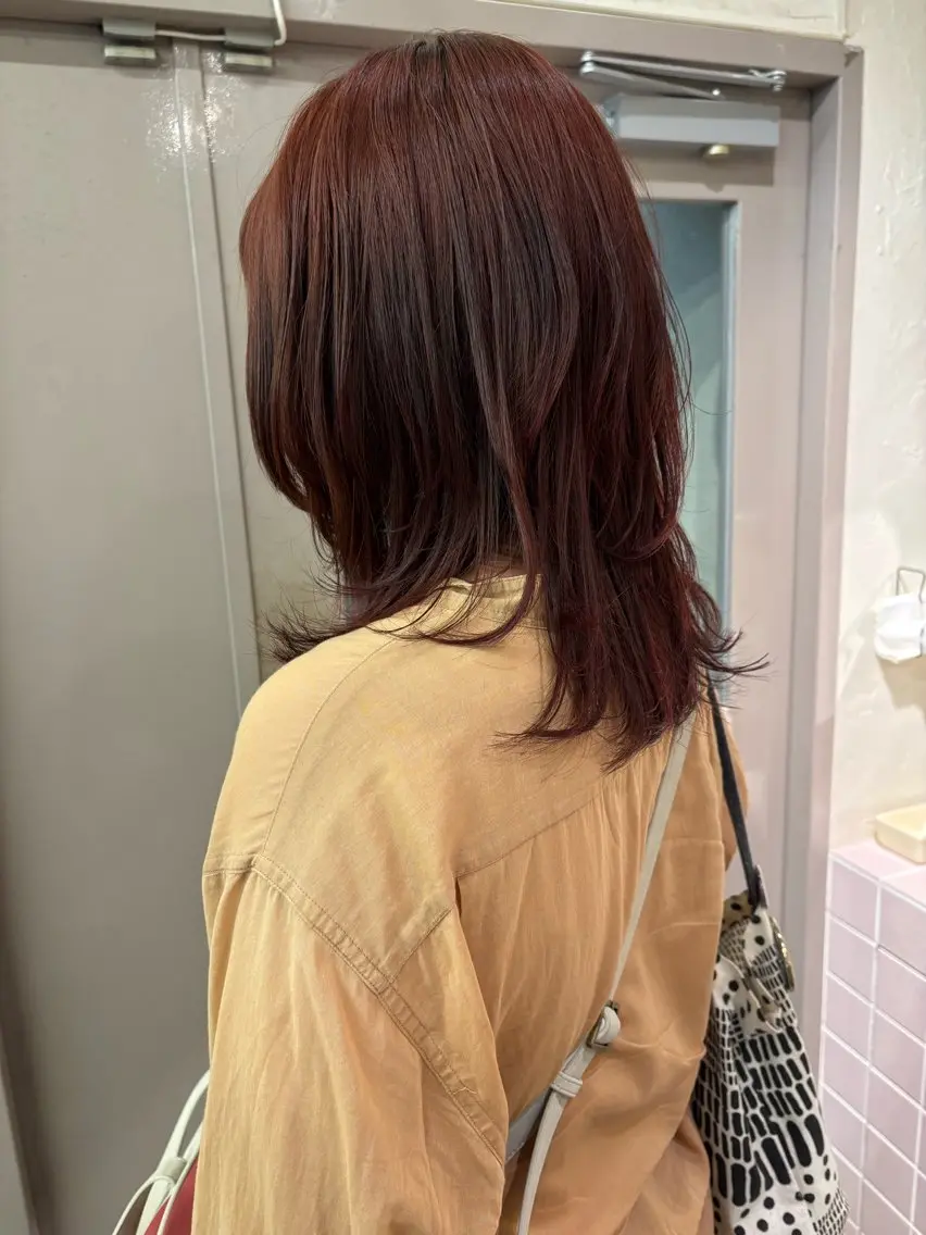 ミディアム カラー レイヤーカット カット ヘアカラー 美空🐇 レイヤー / 透明感カラー🩰のヘアスタイル