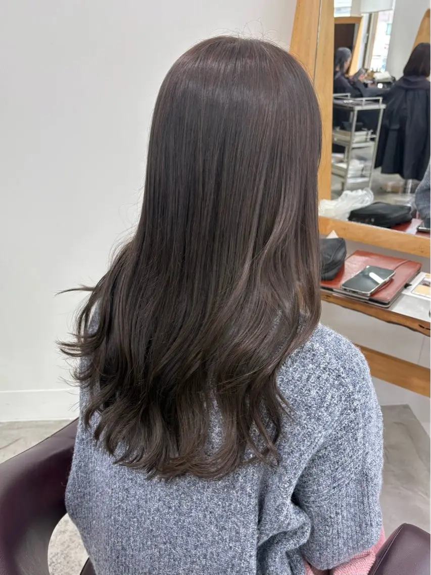 ミディアム カット ヘアカラー トリートメント oorry.toku /髪質改善ストレートのヘアスタイル