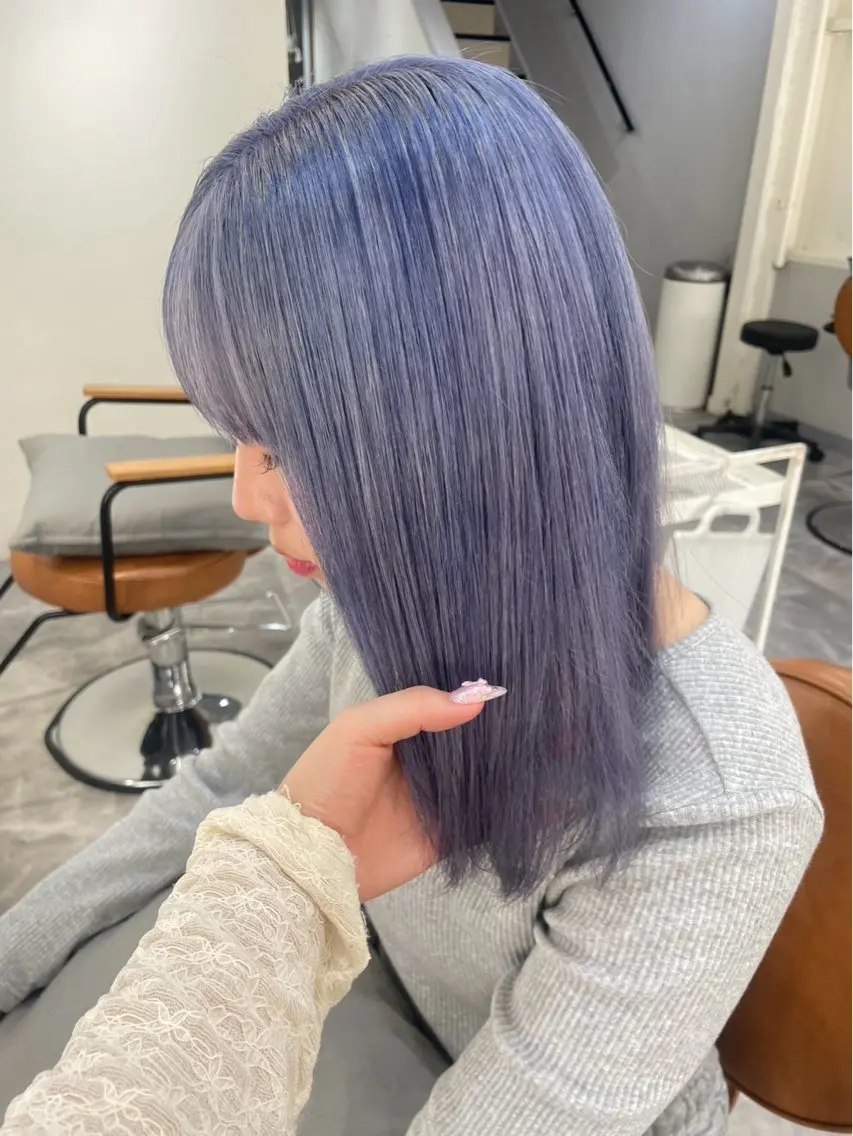 ミディアム ヘアカラー トリートメント mio♡ベージュ特化 🎀透明感カラーのヘアスタイル