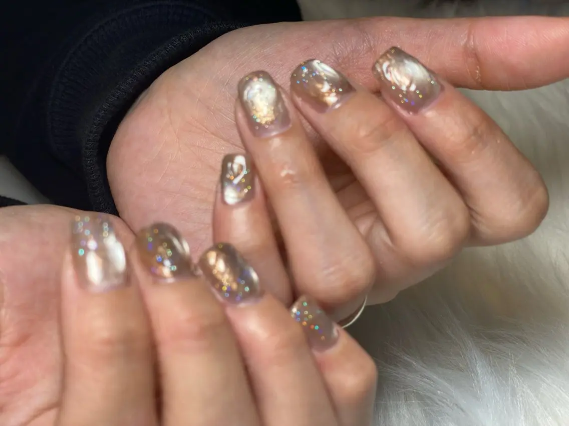 ネイル フラッシュネイル マグネットネイル nail salon milkのネイルデザイン