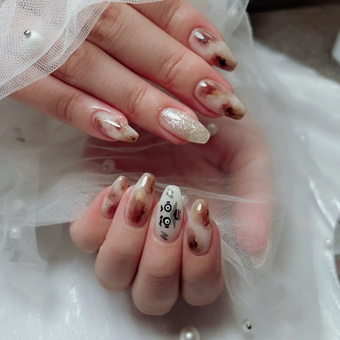 ネイル ジェルネイル マグネットネイル ニュアンスネイル 春ネイル ハンドネイル Cute Tips nailのネイルデザイン