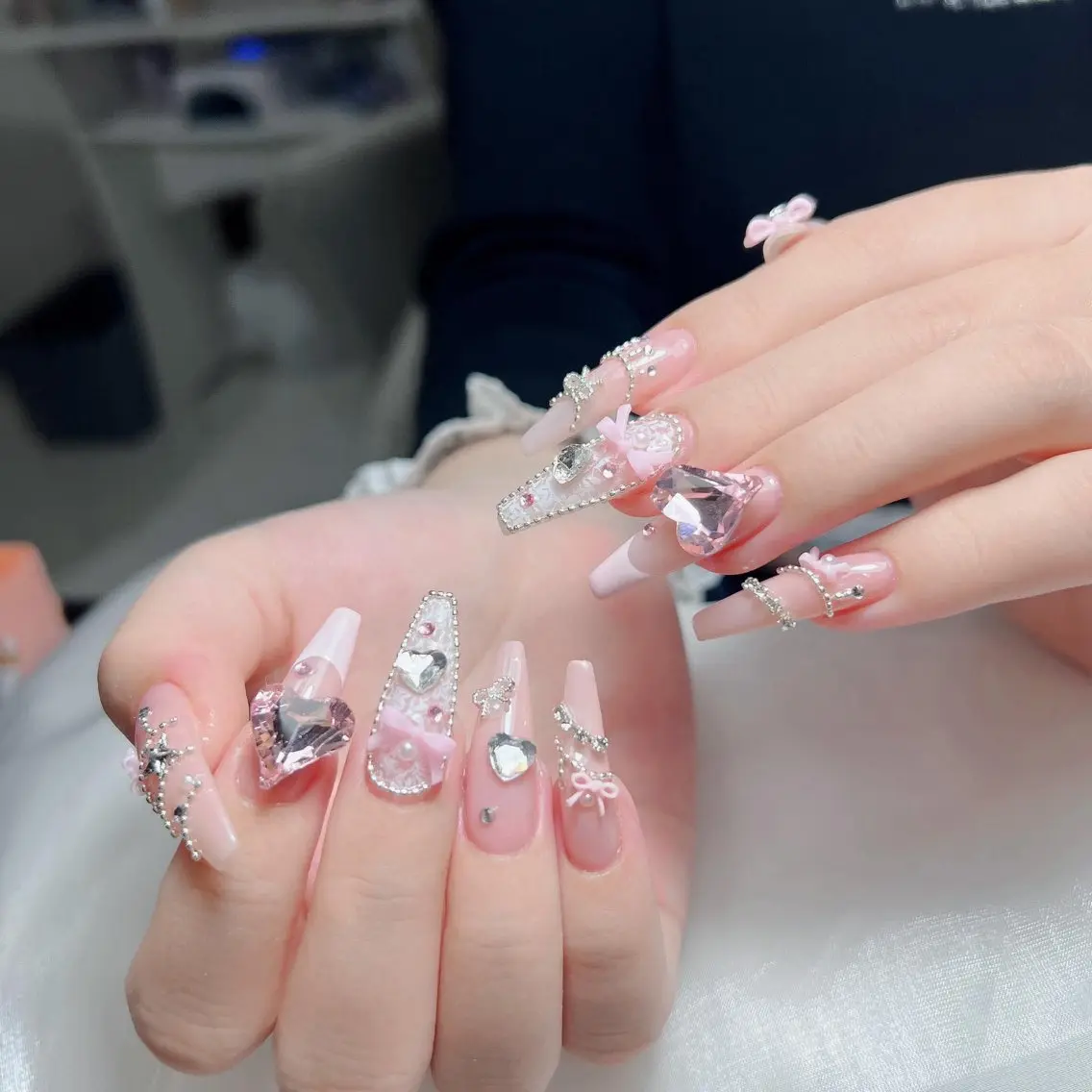 ネイル アートネイル 韓国ネイル 持ち込み ワンホンネイル ハンドネイル Lenie Nail Salonのネイルデザイン
