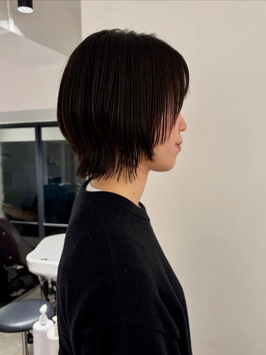 ショート ボブレイヤー ボブ レイヤーカット UNBIRTHDAY amiのヘアスタイル