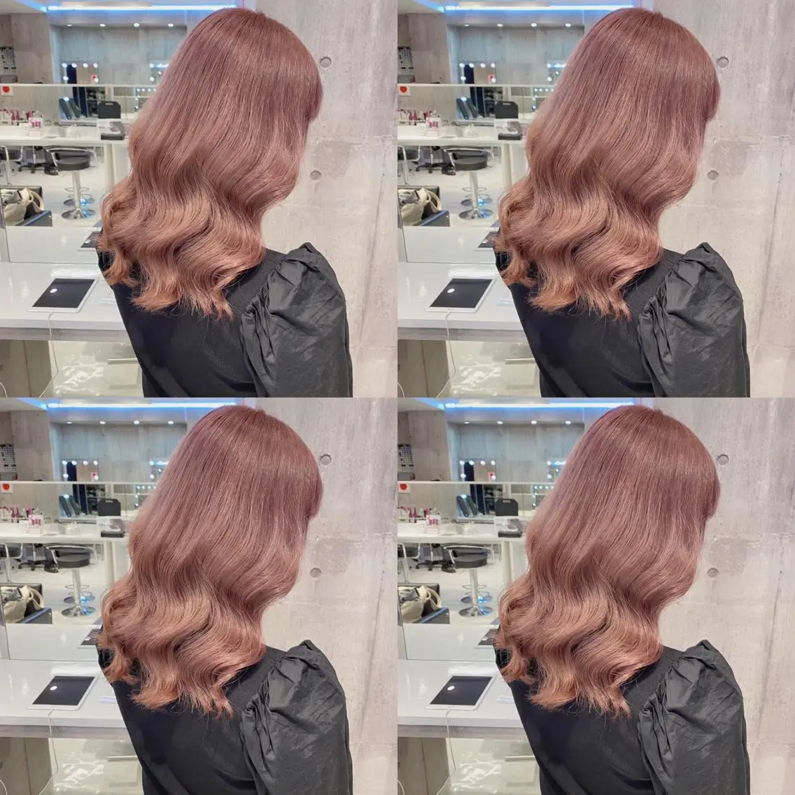 セミロング カラー アッシュ ベージュカラー ブリーチ ダブルカラー グレージュ カット ヘアカラー トリートメント ハイトーン特化💍 chloe💍韓国のヘアスタイル