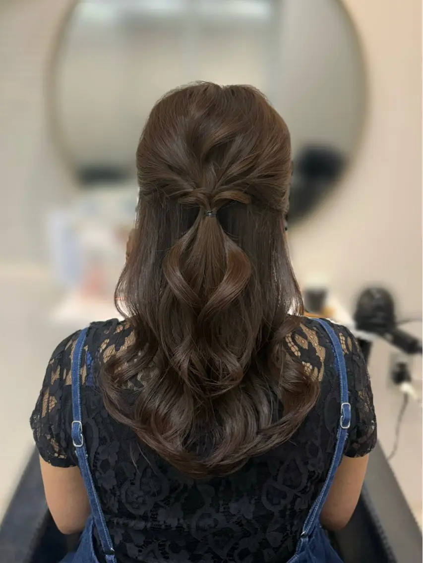 セミロング カット ヘアカラー トリートメント 𝜗𝜚cocoro 韓国𝜗𝜚のヘアスタイル