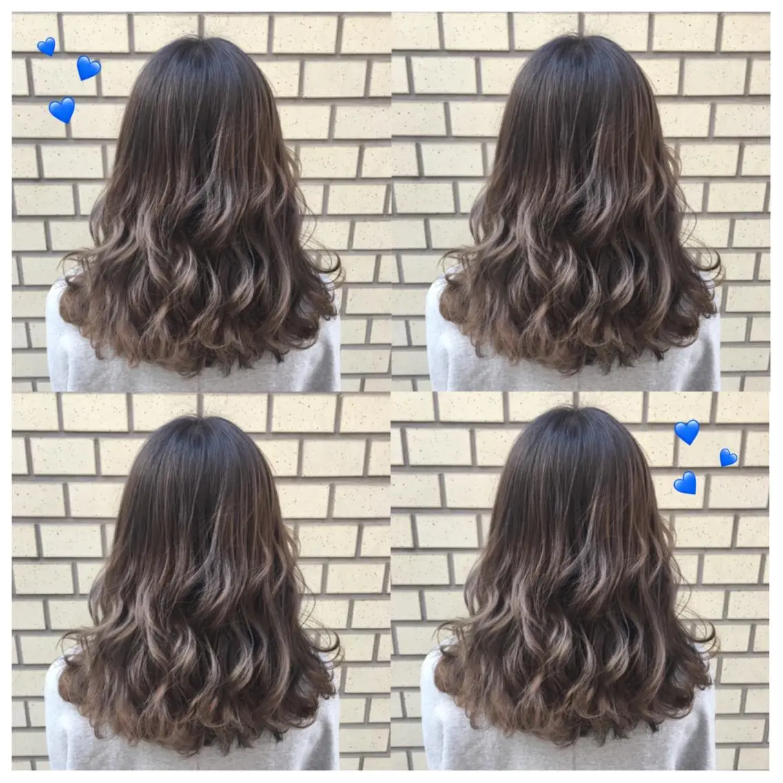 ミディアム カラー ブリーチ グレージュ イルミナカラー 韓国ヘア得意❤︎森澤 悠佳のヘアスタイル